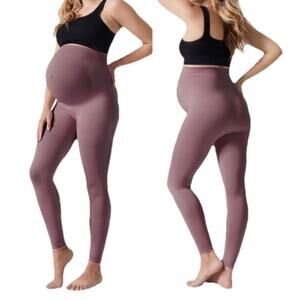 Blanqi Maternity Everyday Leggings Womens Medium Belly Support Stretch FLAW READ